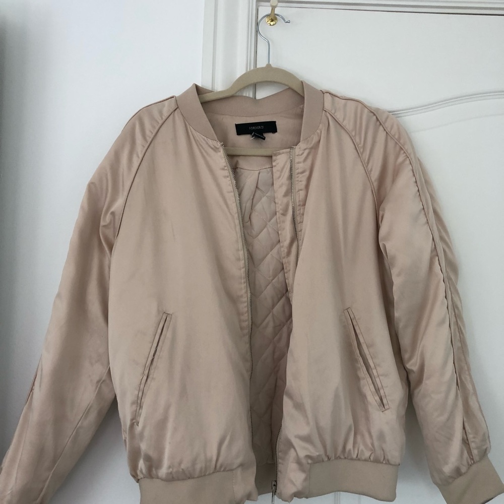 Semi Metallic Bomber Jacket